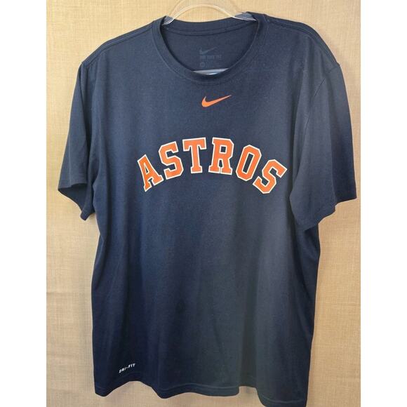 Houston Astros Men's T-Shirt Adult XL Blue Nike Dri‎ Fit MLB Baseball Altuve - Picture 1 of 6
